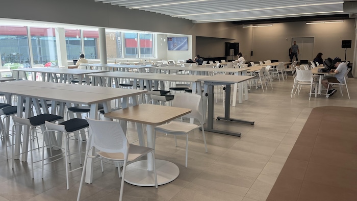 Une aire commune du nouveau pavillon du Cégep de Drummondville.