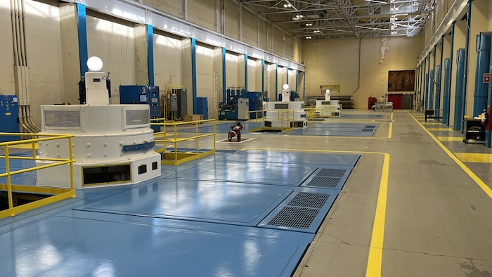 L'intérieur de la centrale.