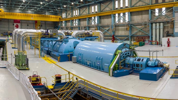 Un réacteur à l'intérieur d'une centrale.