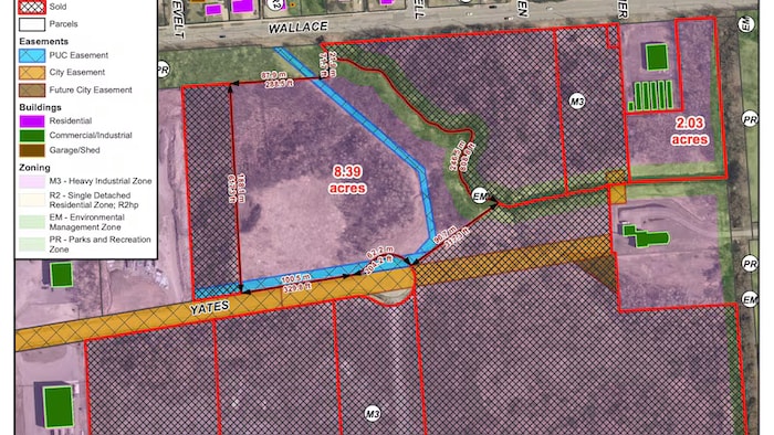 Une carte montrant un plan d'un projet.