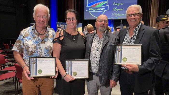 Alain Côté, Chantal Lépine, Alain Chayer et Pierre Vézina.
