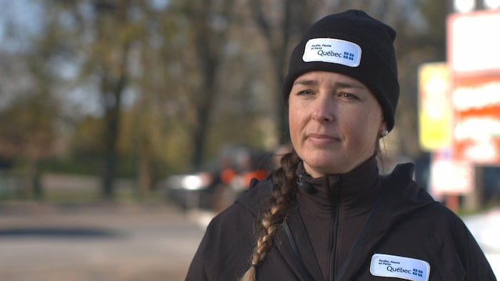 Marianne Gagnier à l'extérieur.