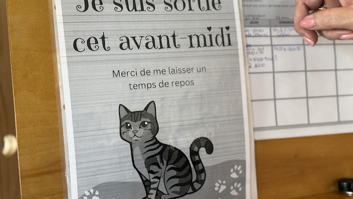 Je suis sortie cet avant-midi Merci de me laisser un temps de reposé