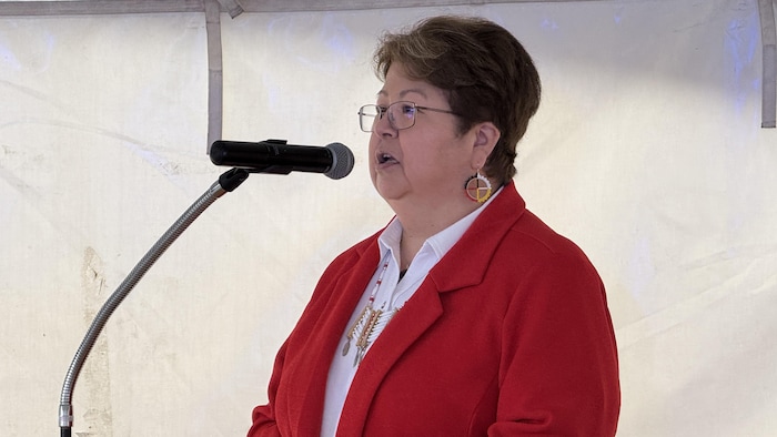 La cheffe de la Première Nation Abitibiwinni, Chantal Kistabish.