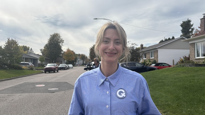 Portrait de Chloé Fauchon, candidate du Parti québécois dans la circonscription de Louis-Hébert.