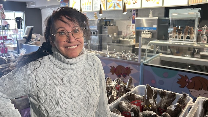 La directrice des finances de Chocolat Lulu, Estelle Tremblay.