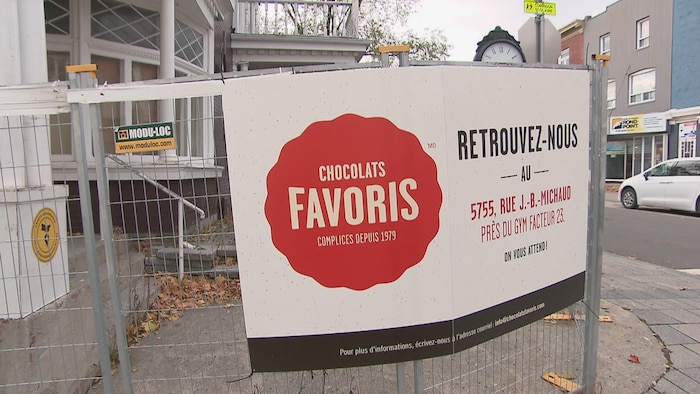 Chocolats Favoris a déménagé temporairement sa succursale du 32 avenue Bégin, à Lévis, en attendant la reconstruction de la bâtisse. 