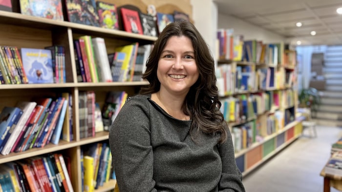 Christine Gosselin &agrave; la Librairie Appalaches &agrave; Sherbrooke en octobre 2025.