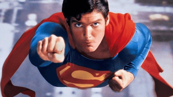 Christopher Reeve dans le rôle de Superman en 1978