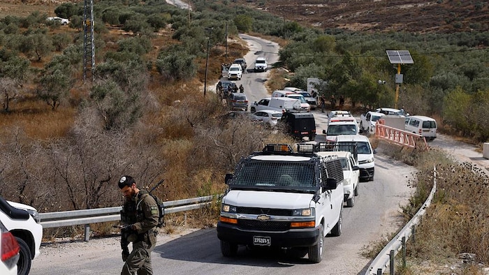 Des forces de sécurité israéliennes à Tell, en Cisjordanie occupée.