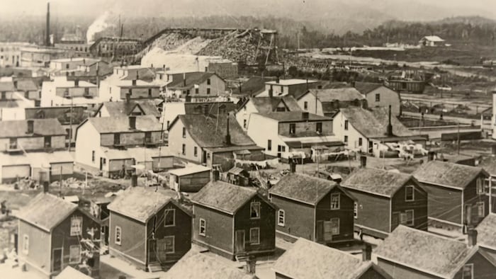 Des dizaines de maisons, une usine et un barrage hydroélectrique.