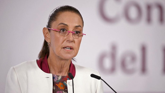Claudia Sheinbaum s'exprime en conférence de presse.