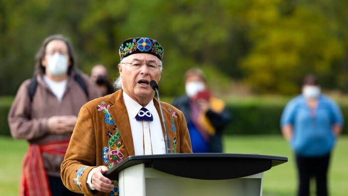 Clem Chartier, président du Ralliement national des Métis et président de la Métis Legal Research and Education Foundation.