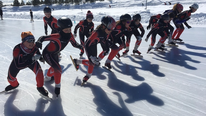 Les jeunes ont hâte de pouvoir patiner dans le nouveau complexe.