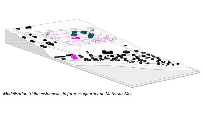Un schéma d'aménagement projette un futur lotissement domiciliaire à Métis-sur-Mer.