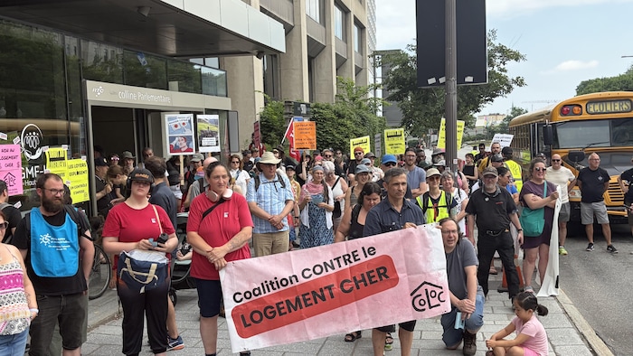 La Coalition contre le logement cher, en mobilisation.