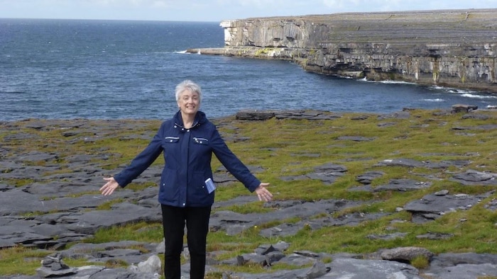 Kathleen Boyle Hatcher en voyage.