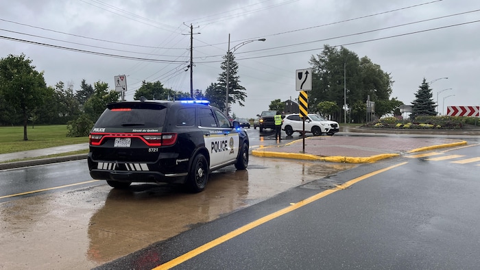 Une autopatrouille de la Sûreté du Québec. 