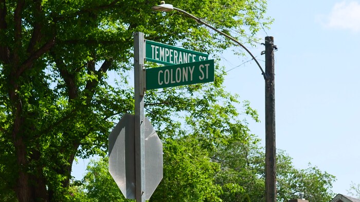 Le croisement des rues Temperance Street et Colony Street à Saskatoon le 8 juin 2025.