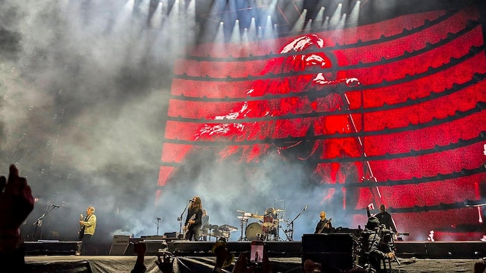 Le concert des Foo Fighters au Stade Mosaic de Regina, en Saskatchewan.