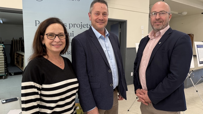 Gina Turgeon, Jean-François Roy et Daniel Turcotte.