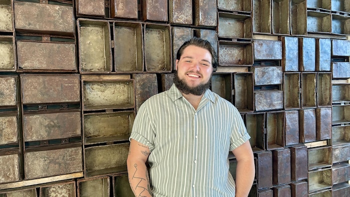 Photo de Connor LaFortune lors du festival Wordstock &agrave; Sudbury.