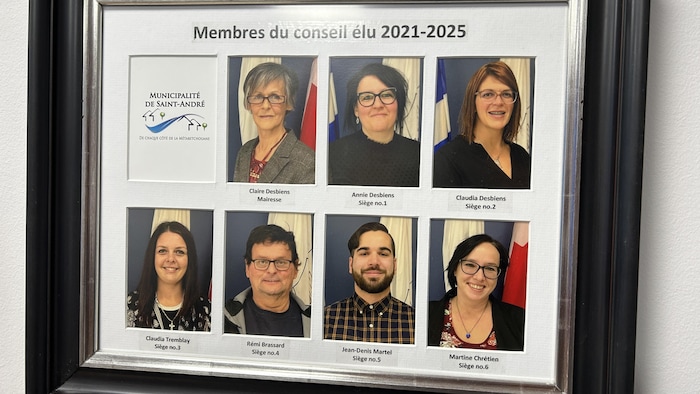 Les photos des membres du conseil municipal de Saint-André-du-Lac-Saint-Jean.