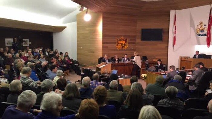 Réunion du conseil municipal de la ville de North Bay.