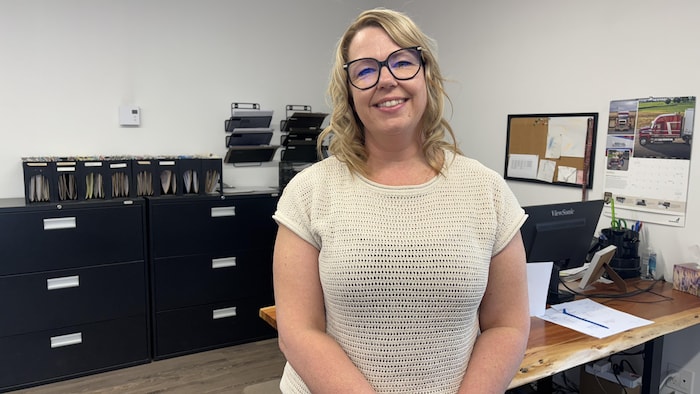 Marie-Ève Bouchard prend la pose.