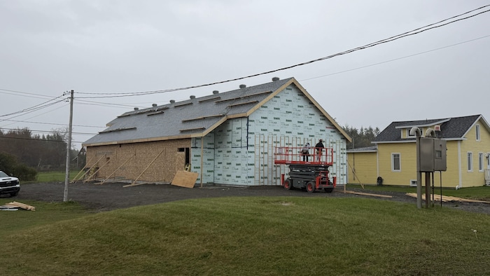 Bâtiment en consctruction. 