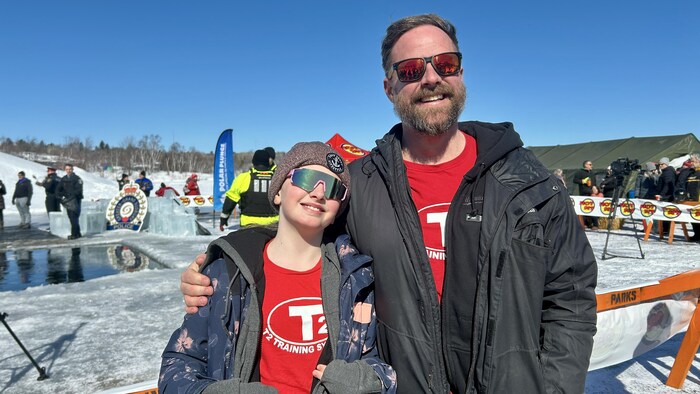 Corey McNeil et sa fille Jordan, 11 ans.