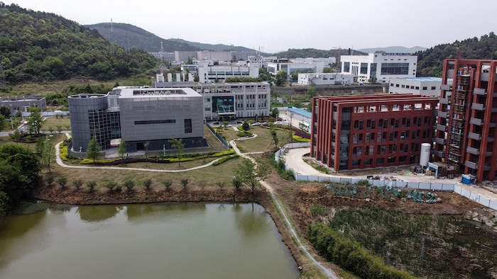 Vue aérienne de l'Institut de virologie de Wuhan, en Chine.