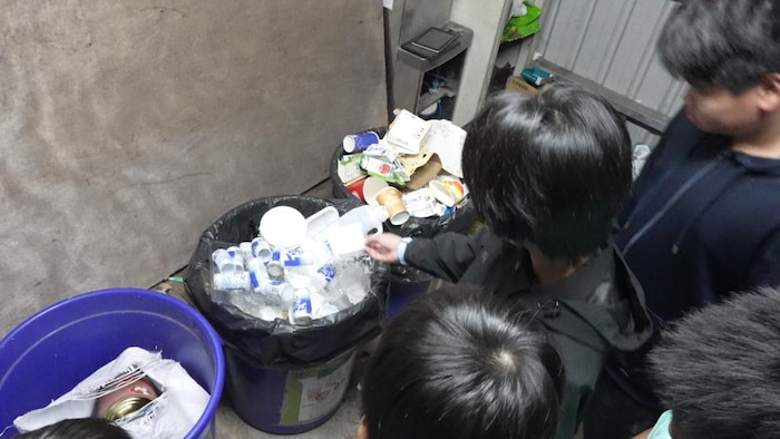 L'étape du recyclage à l’école primaire Cha Jiao.