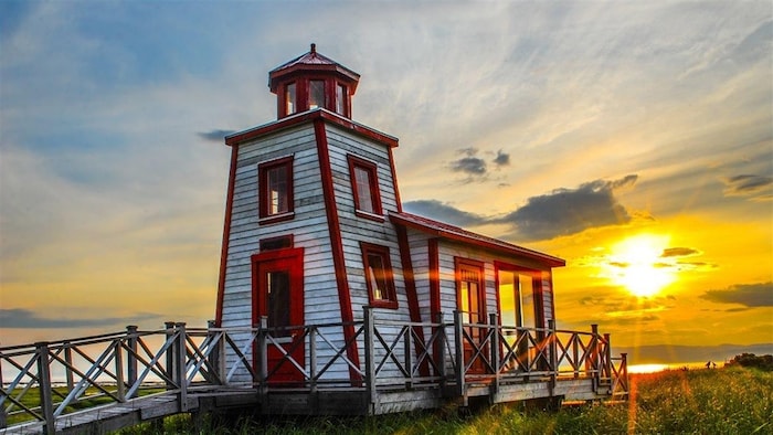 Coucher de soleil à Saint-André-de-Kamouraska.