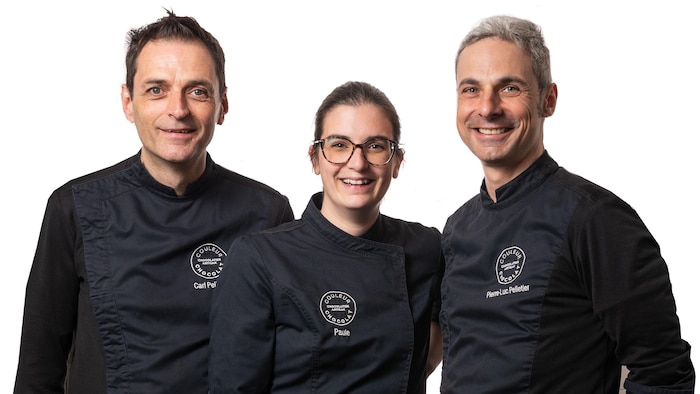 Carl Pelletier, Paule Ménard-Pelletier et Pierre-Luc Pelletier.