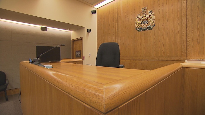 La chaise d'un juge d'une cour supérieure de justice en Ontario.