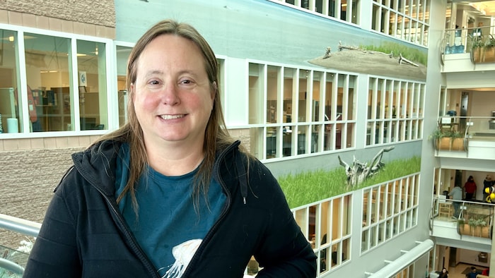 La biologiste Andréanne Demers à l'Institut Maurice-Lamontagne. 