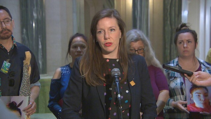 La porte-parole du parti néo-démocrate en matière de services sociaux et logement, Meara Conway.