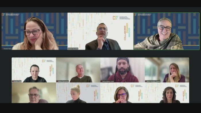 Capture d'écran de la rencontre du CA du CSF du mardi 24 février 2026.