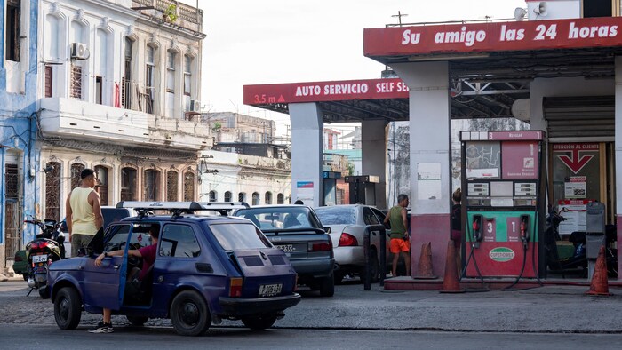 Une station de service cubaine.