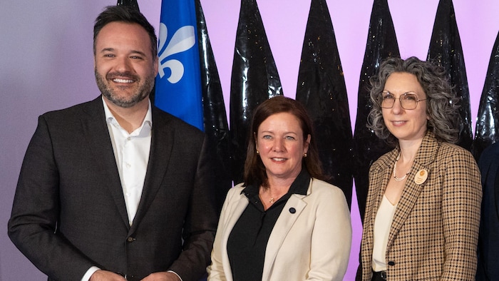 Mathieu Lacombe, Amélie Dionne et Mélanie Girard.