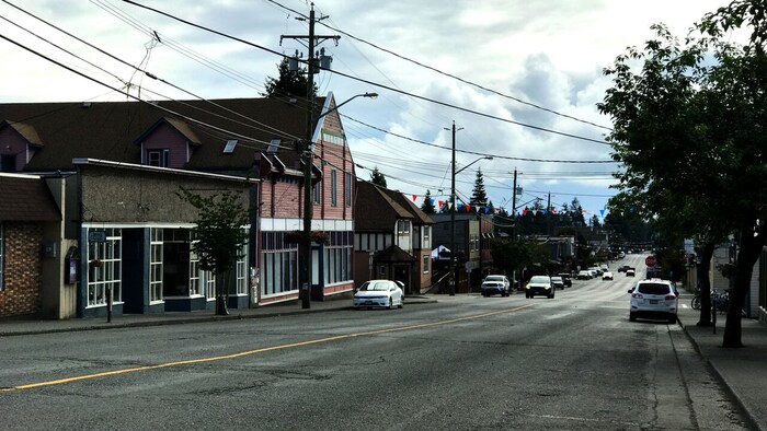 La rue principale du village de Cumberland.