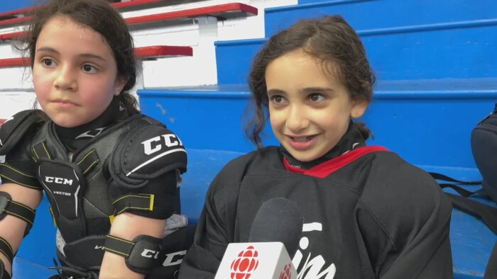 Dana Eldlk said she's excited to play more games in the fall. (Stephanie Blanchet/Radio Canada)