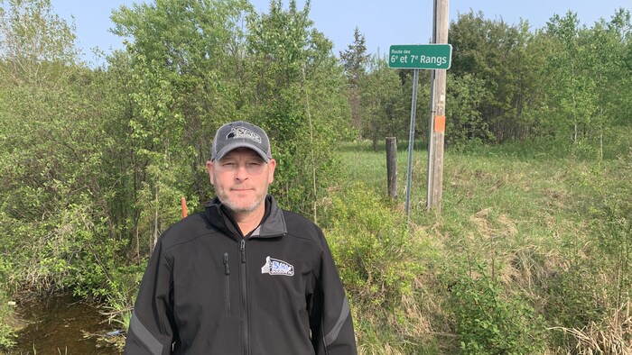 Dany Lavoie près du rang 6-et-7 à Saint-Lambert.