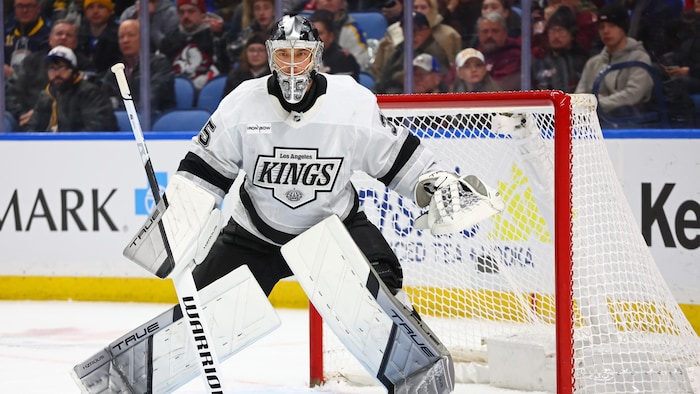 Le gardien de but des Kings de Los Angeles, Darcy Kuemper, lors d'un match le 29 janvier 2026.