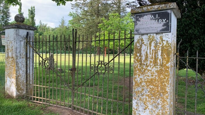 The St. Mary's residential school cemetery in Mission, B.C., where school children as well as nuns and the institution's administrators are buried.