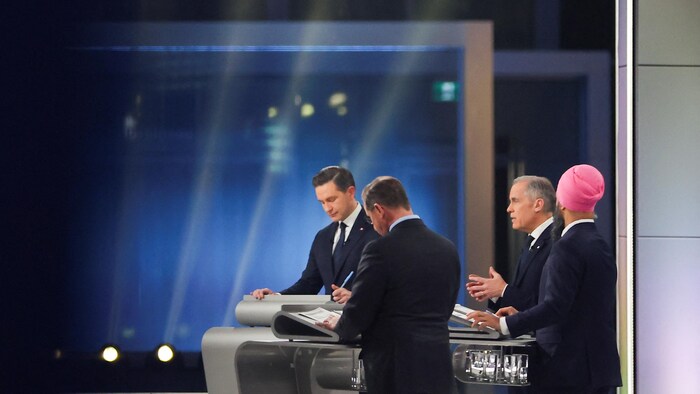 Les chefs sur le plateau.