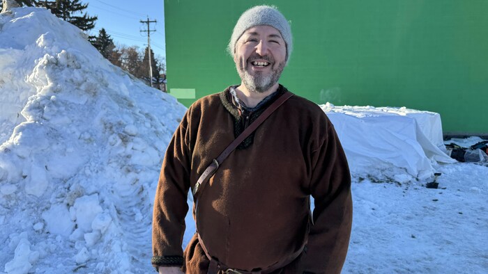 Avery Amyotte, acteur viking de la troupe Baldrsvolk.