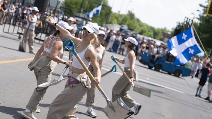 A parade dance troupe. Similarly, saint-jean-baptiste: montreal fleurdelisé overwhelming heat saint-jean-baptiste: montreal fleurdelisé overwhelming heat new