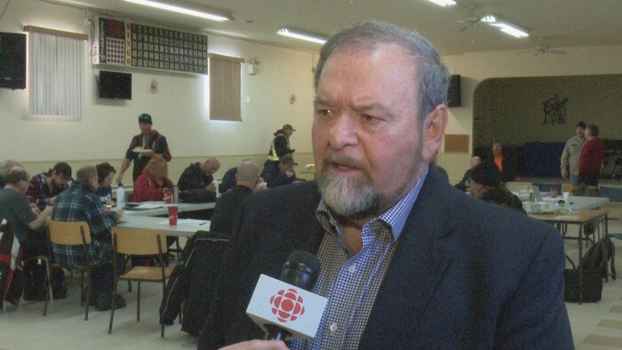 Le député de Bathurst-Est-Nepisiguit-Saint-Isidore, Denis Landry,en entrevue à Radio-Canada.